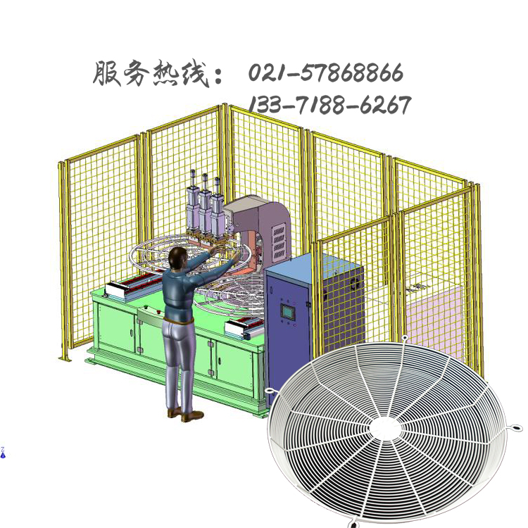 上海駿騰發風扇網片排焊專機